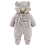 Tutina in peluche con orsetto
