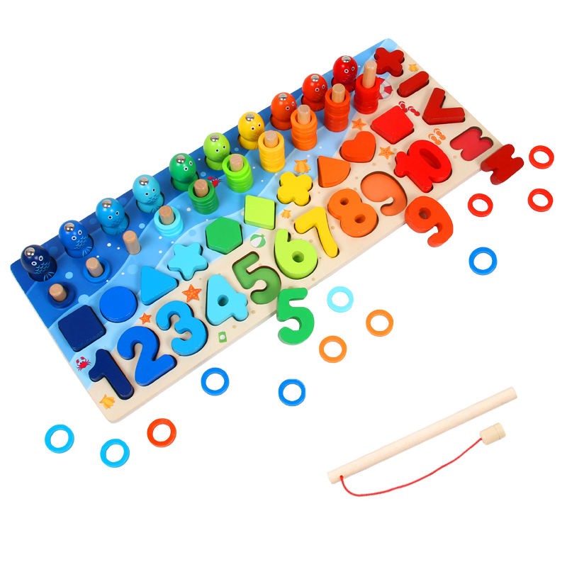 Puzzle in Legno Numeri e Lettere