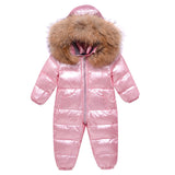 Combinaison Ski Bébé avec Capuche Fourrure