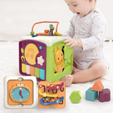 Cubo attività Bebè Montessori 7 in 1