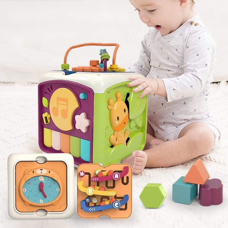 Cubo attività Bebè Montessori 7 in 1
