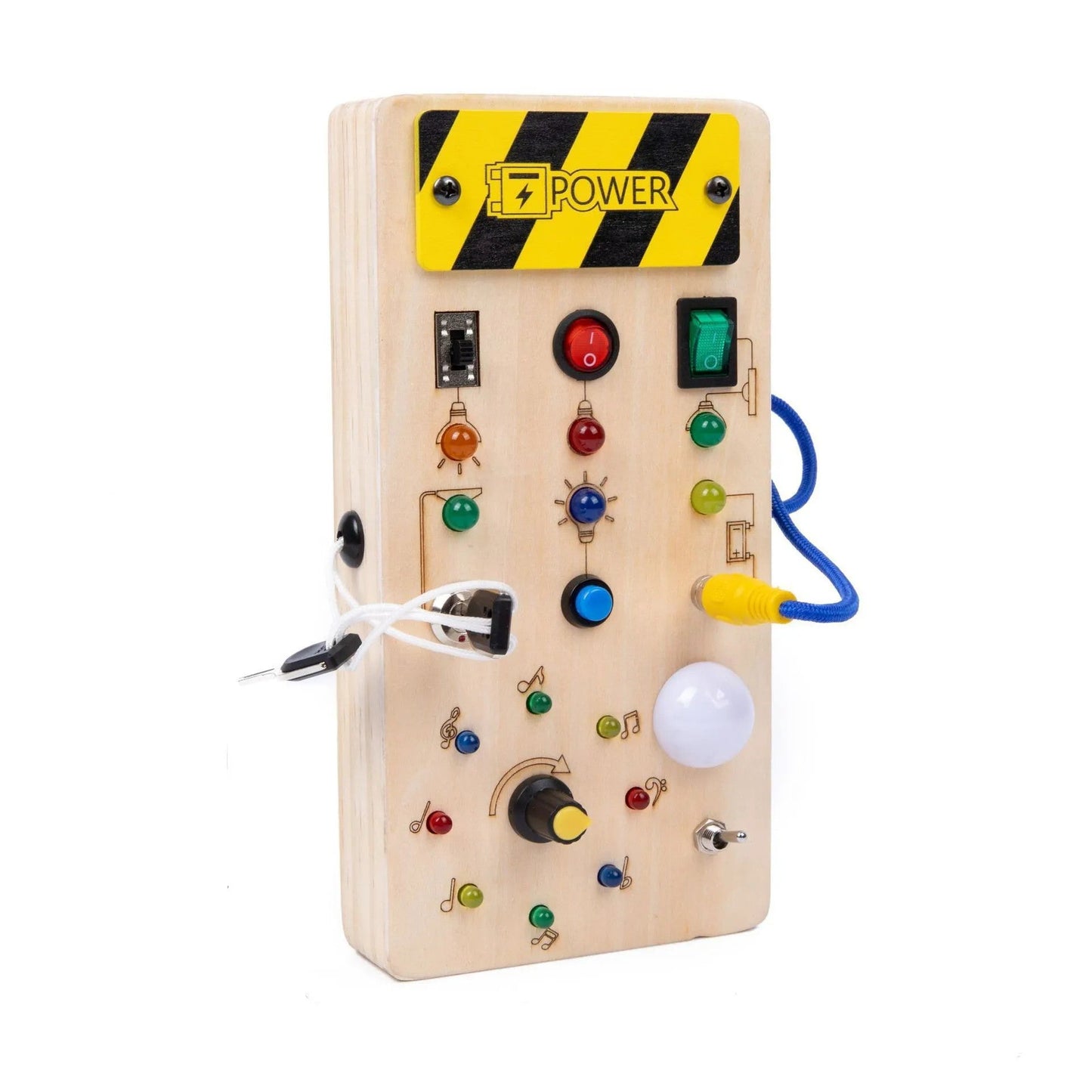 Busy Board Montessori avec Interrupteur