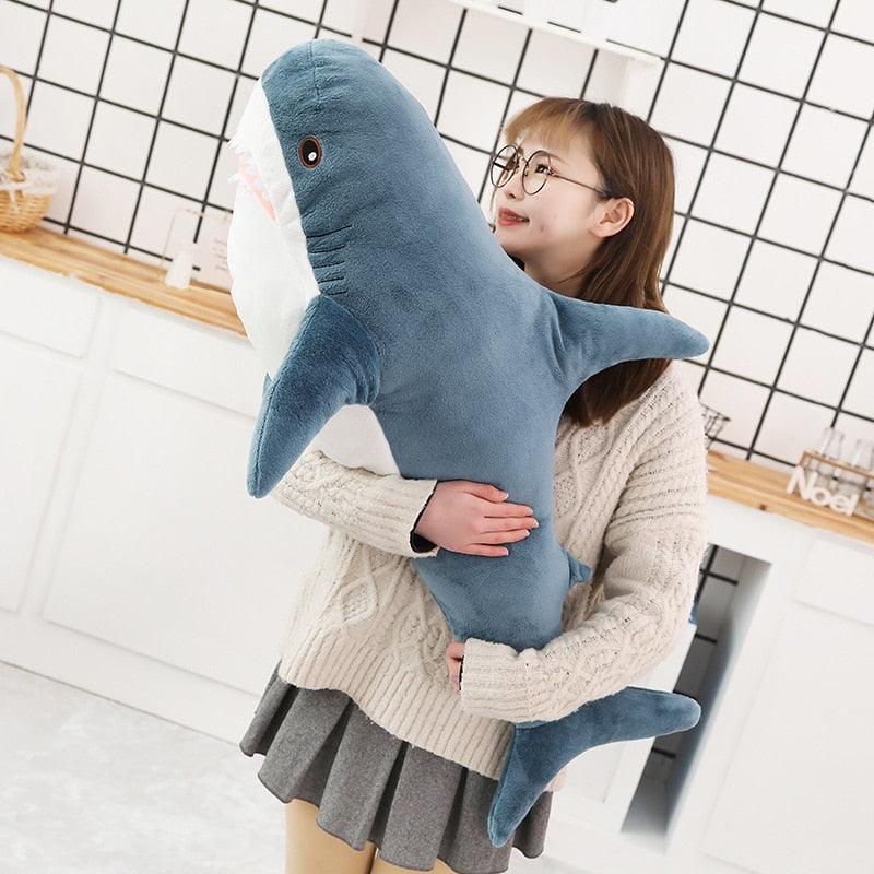 Grande peluche di squalo per bambini
