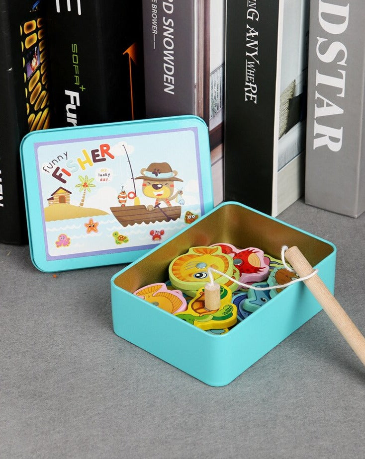 Jouets de Pêche aux poissons magnétiques Montessori
