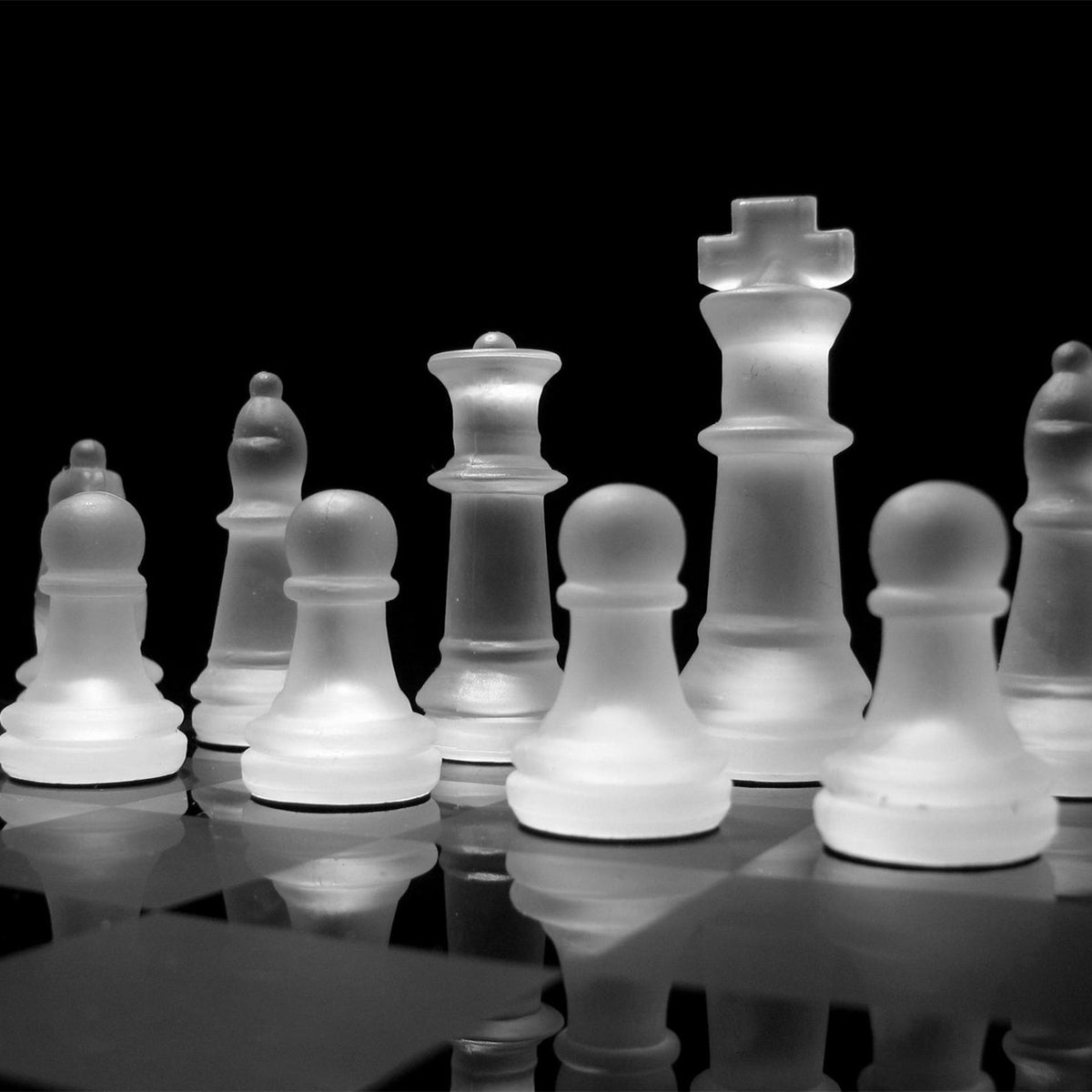 Jeu d'Échecs en Verre