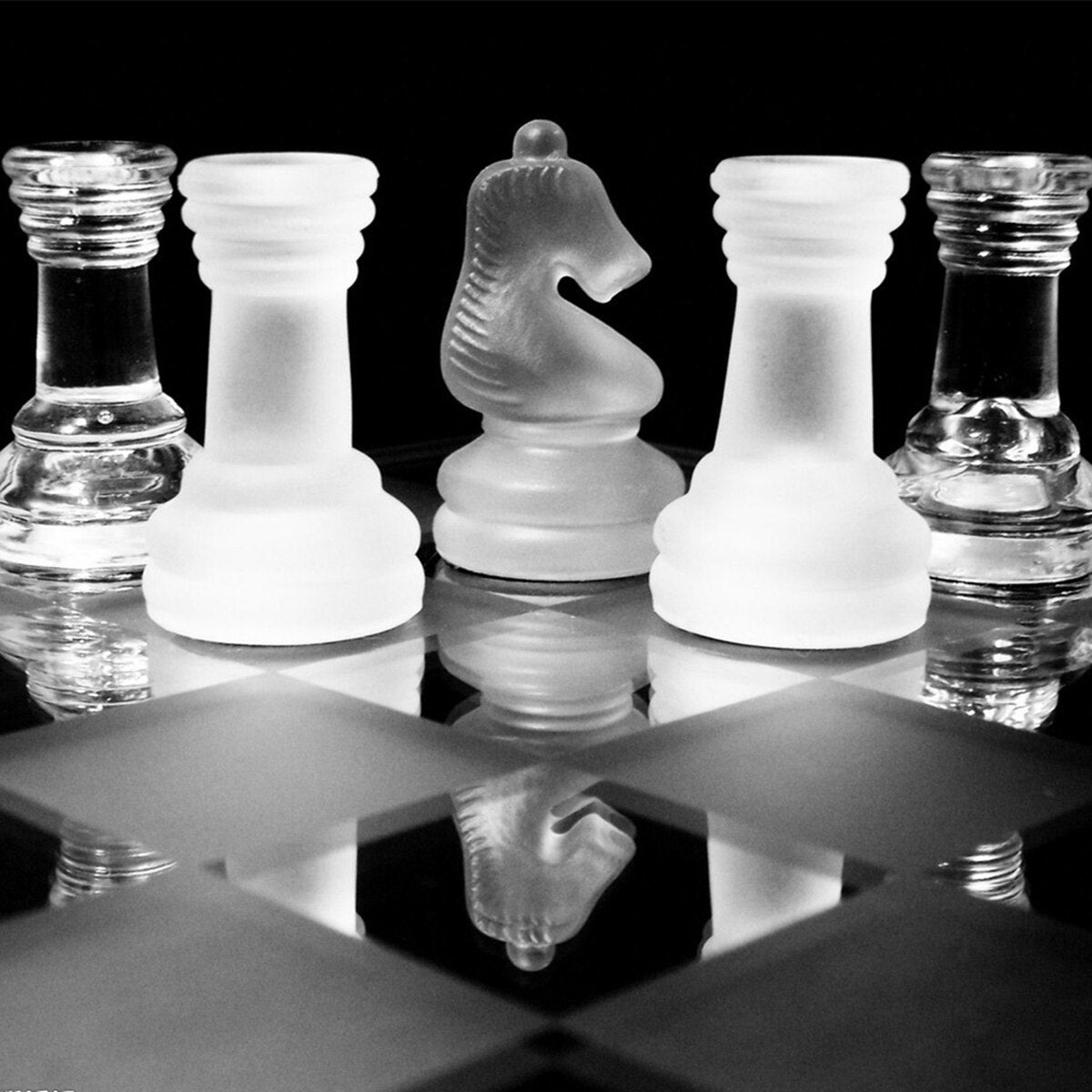 Jeu d'Échecs en Verre