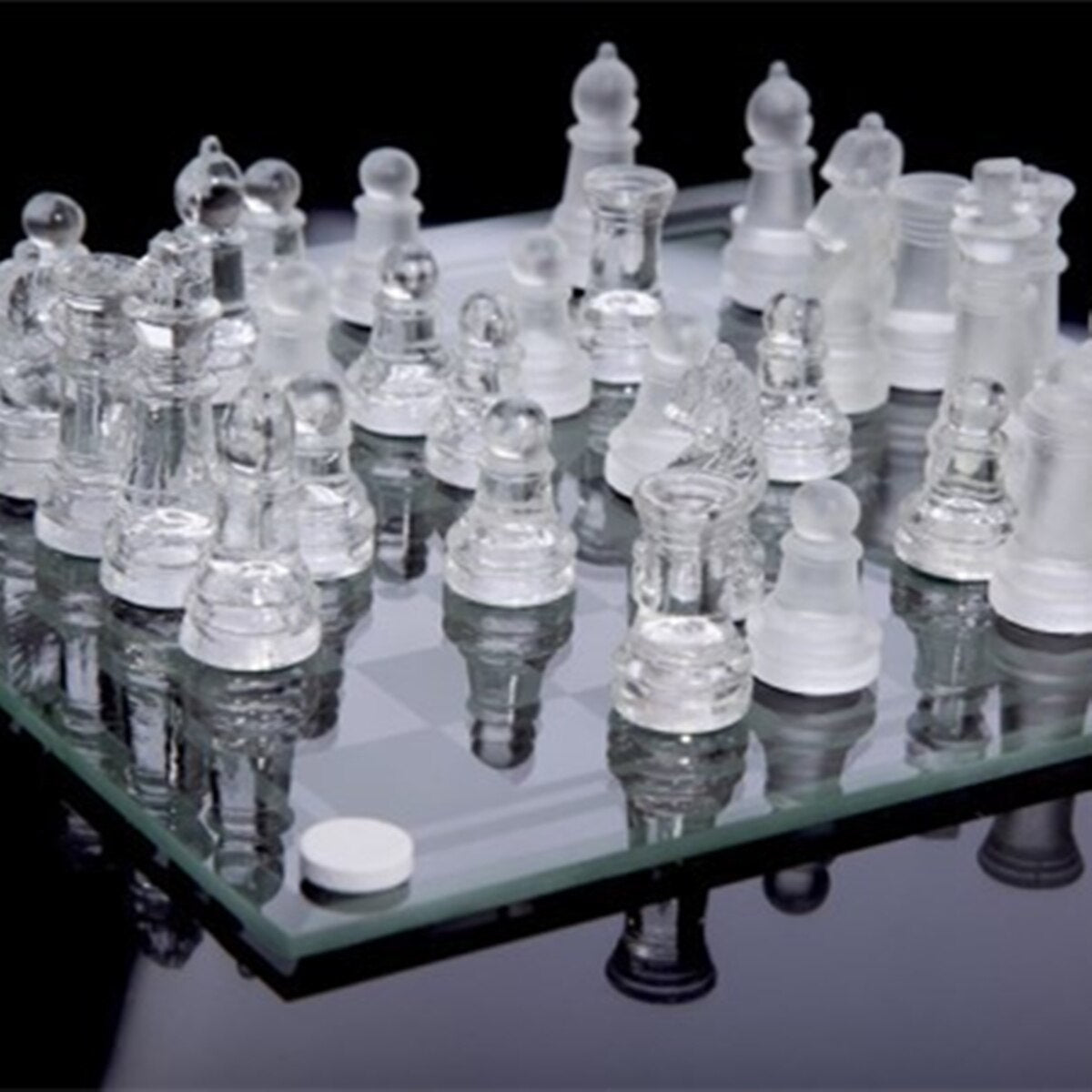 Jeu d'Échecs en Verre