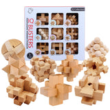 Coffret Casse-tête 9 pièces en Bois