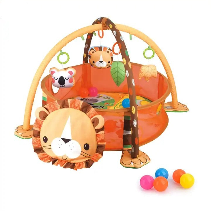 Tappeto gioco 3 in 1 con piscina di palline