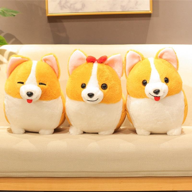 Adorabile peluche cane Corgi per bambini