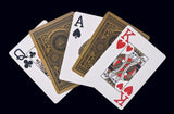 Jeu de Cartes Étanche Doré
