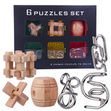 Coffret Casse-tête 6 pièces Bois & Métal