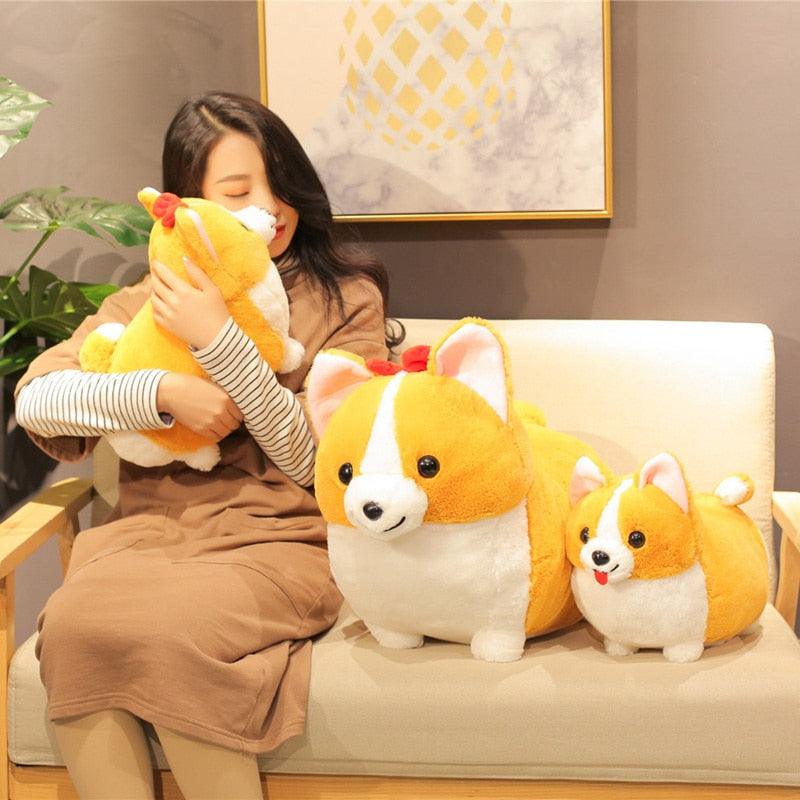 Adorabile peluche cane Corgi per bambini
