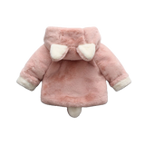 Manteau Bébé Lapin Polaire en Fausse Fourrure