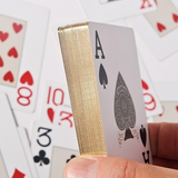 Jeu de Cartes Étanche Doré