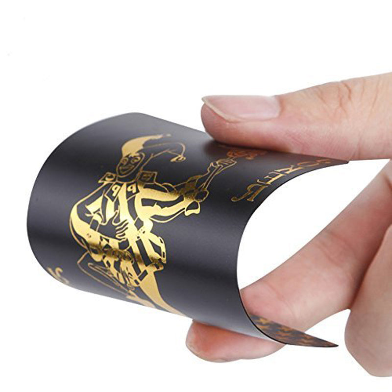 Jeu de Cartes Étanche Or/Argent et Noir