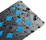 Jeu de Cartes Étanche Bleu sur fond Noir