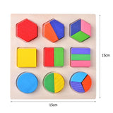 Puzzle forme geometriche Montessori in legno
