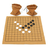 Jeu de Go avec Plateau en Daim – Élégant, Antidérapant et Facile à Transporter