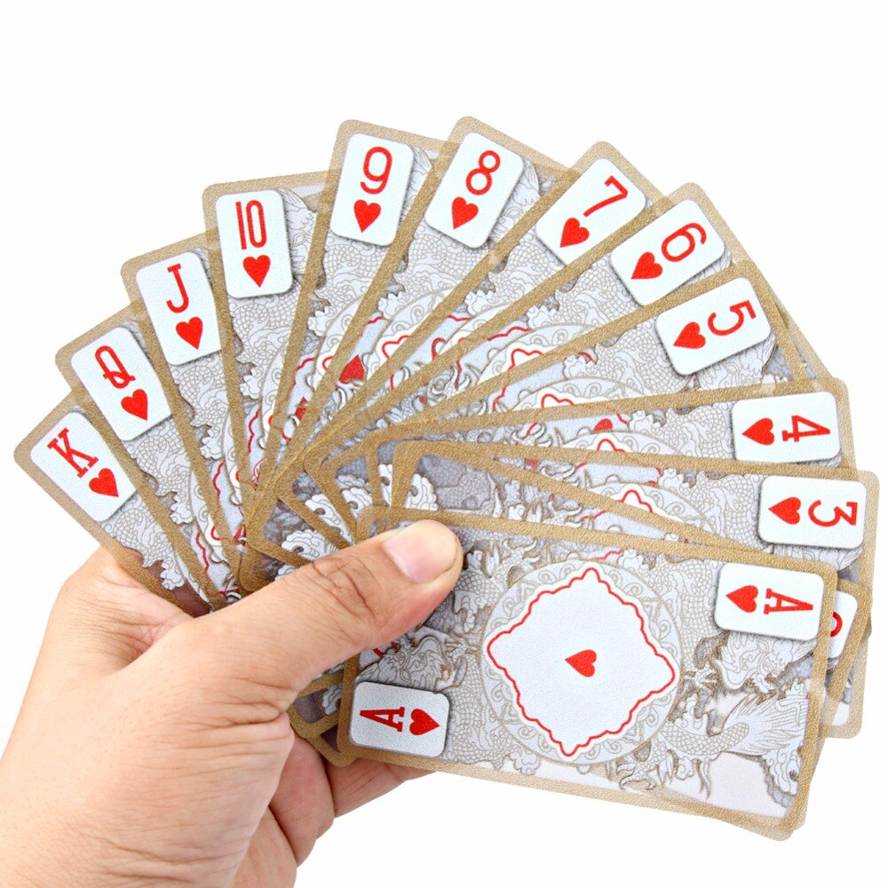 Jeu de Cartes Étanche et Semi-Transparente