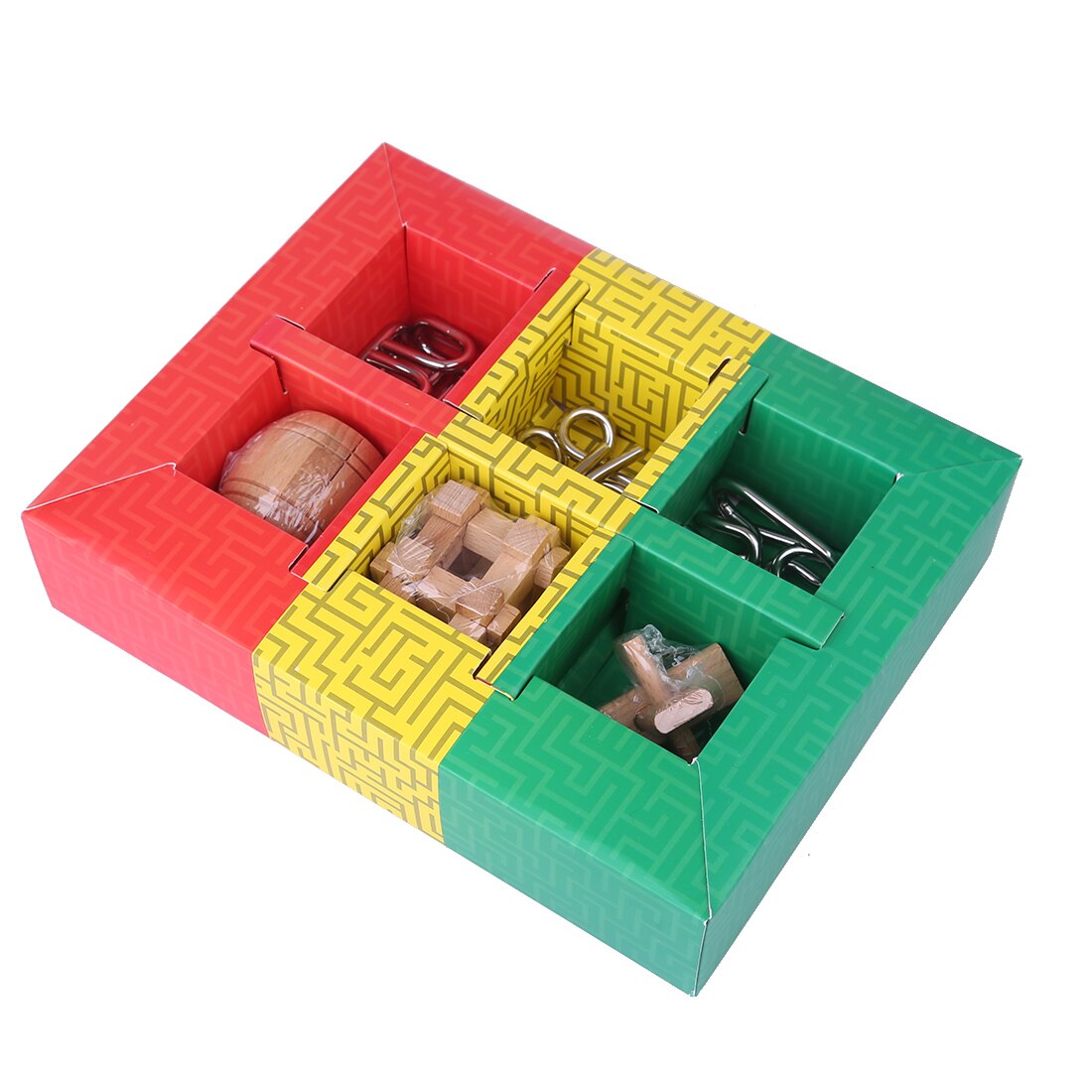 Coffret Casse-tête 6 pièces Bois & Métal