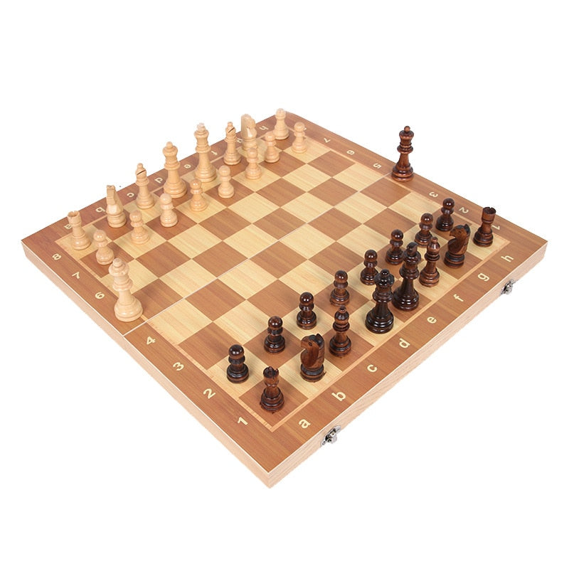 Jeu d'Échecs Magnétique en Bois