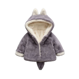 Manteau Bébé Lapin Polaire en Fausse Fourrure