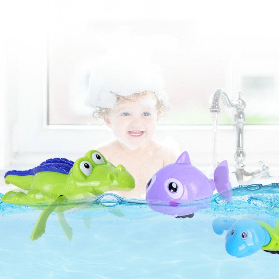 Jeu de bain en forme de crocodile pour bébé
