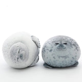 Coussin peluche phoque potelé – Happy ou Angry, plusieurs tailles