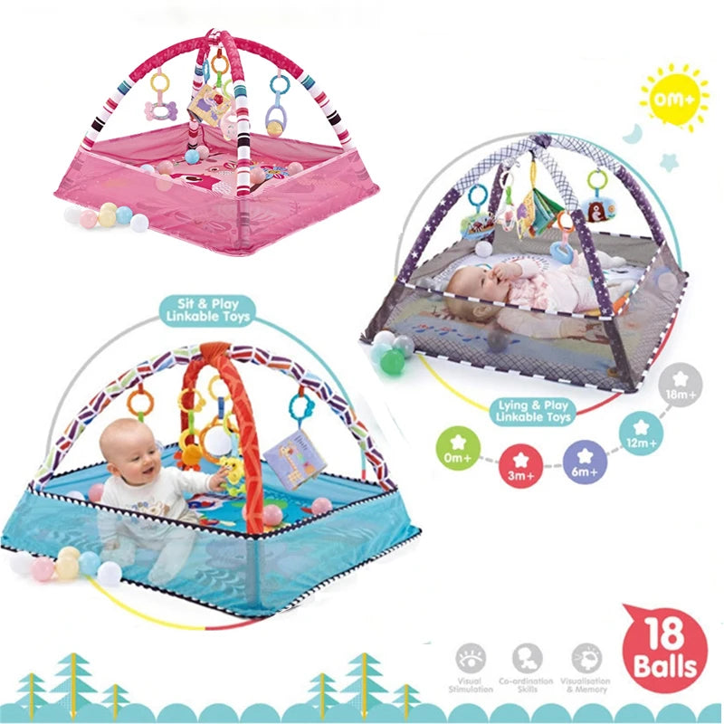 Cadre de Fitness pour bébé, couverture de jeu rampant, tapis éducatif multifonctionnel, clôture, couverture rampante, tapis pour nourrissons, jouets d'éveil