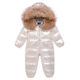 Combinaison Ski Bébé avec Capuche Fourrure