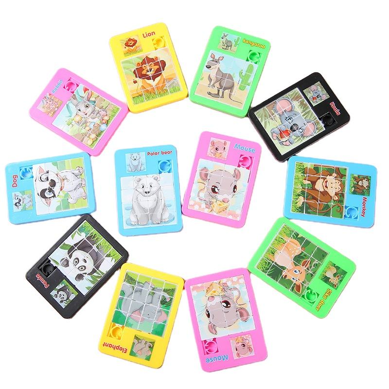 Puzzle scorrevole per bambini, gioco a spinta