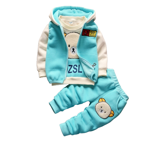 Completo Invernale 3 Pezzi per Bambini e Neonati