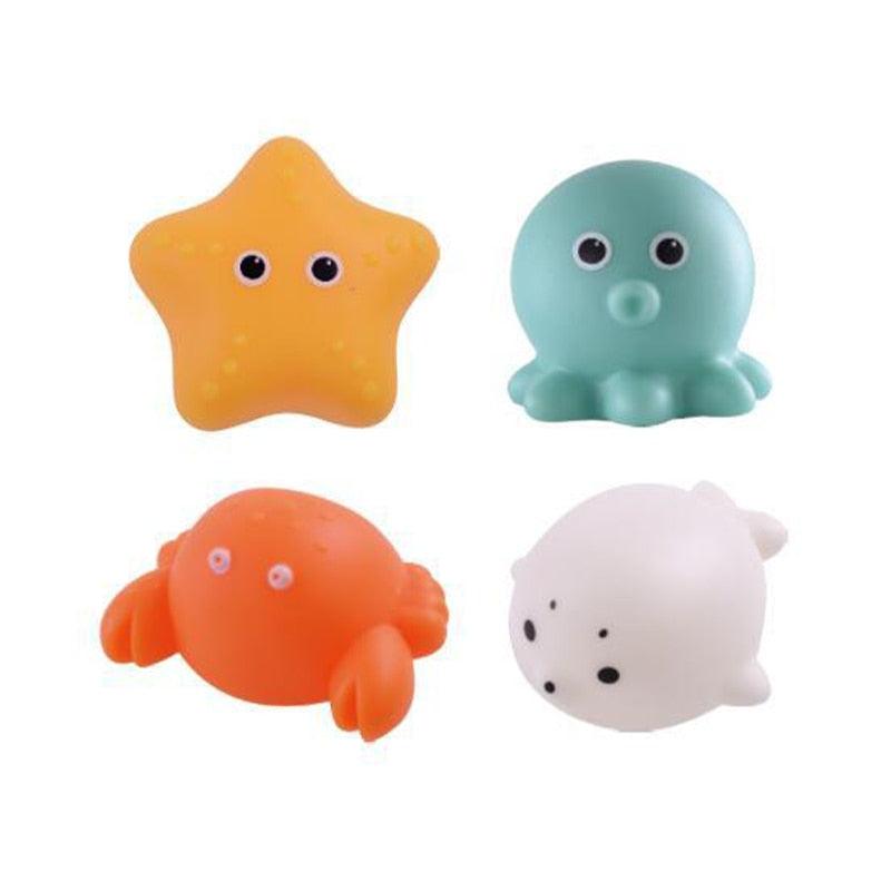 Jouet de bain lumineux en forme d'animaux marins