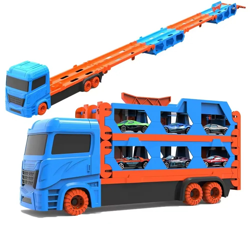Camion Trasportatore Auto con Pista da Corsa