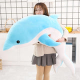 Grande peluche di delfino per bambino