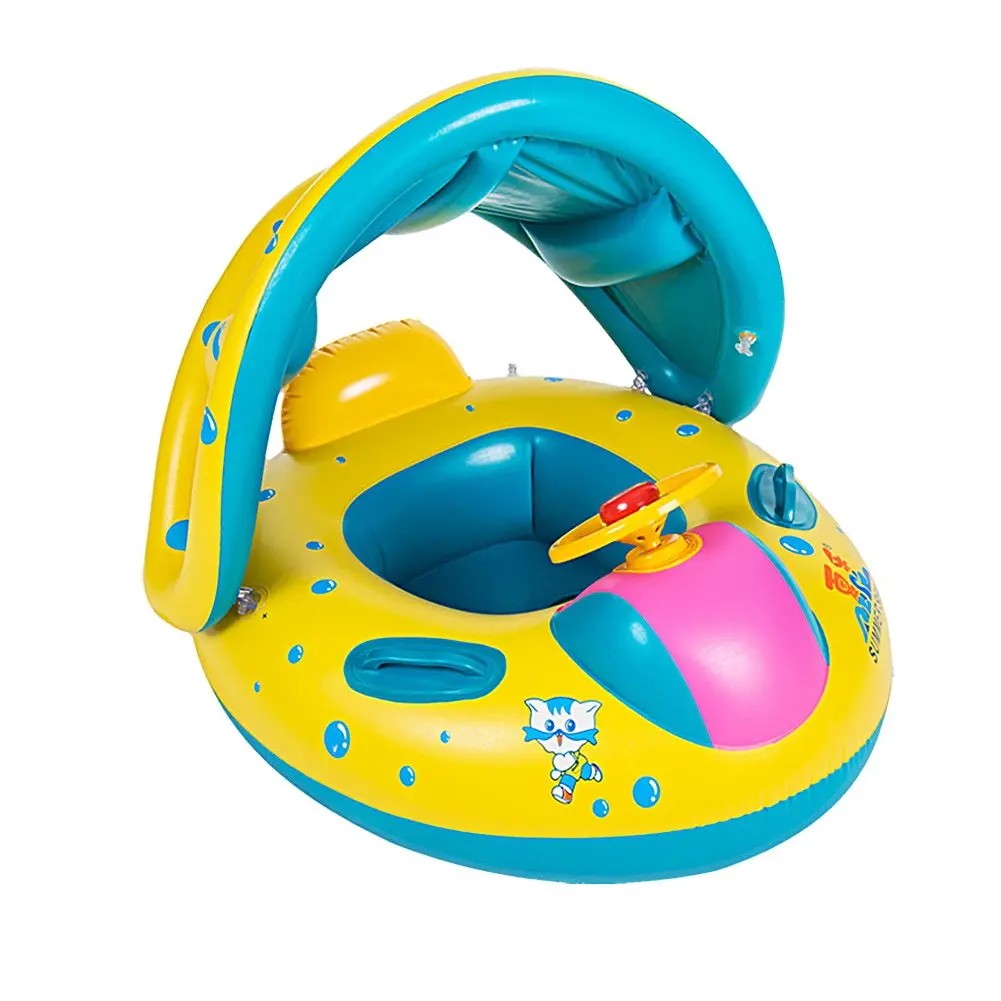Inflatable Baby Float with Sunshade