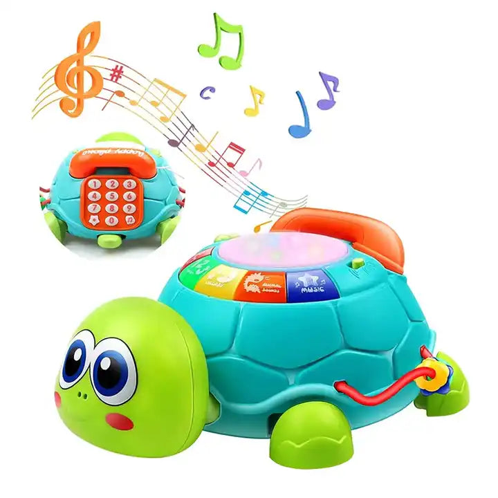 Giocattolo Tartaruga Musicale per Neonati con Telefono