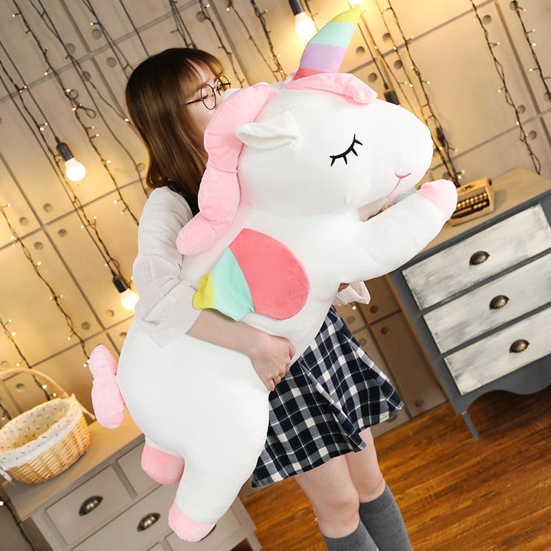 Unicorno gigante di peluche per bambini