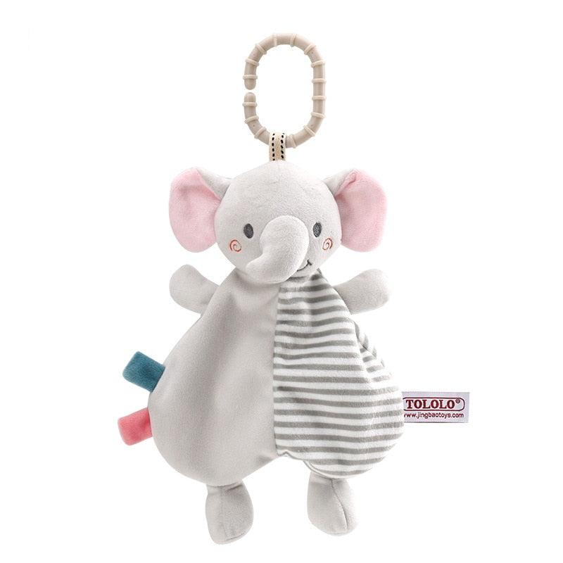 Doudou a forma di animali con sonaglio