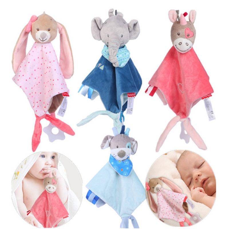Doudou con animali di peluche per neonati