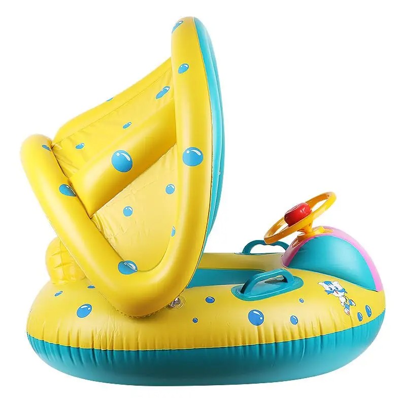 Inflatable Baby Float with Sunshade