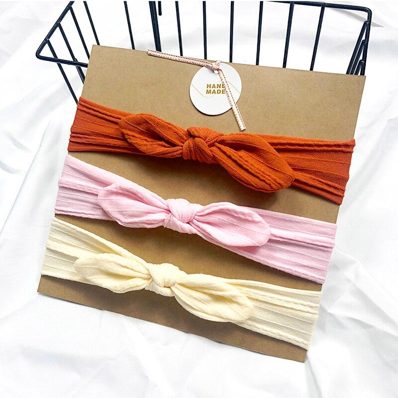 Bandeau fille couleurs vintage (lot de 3)