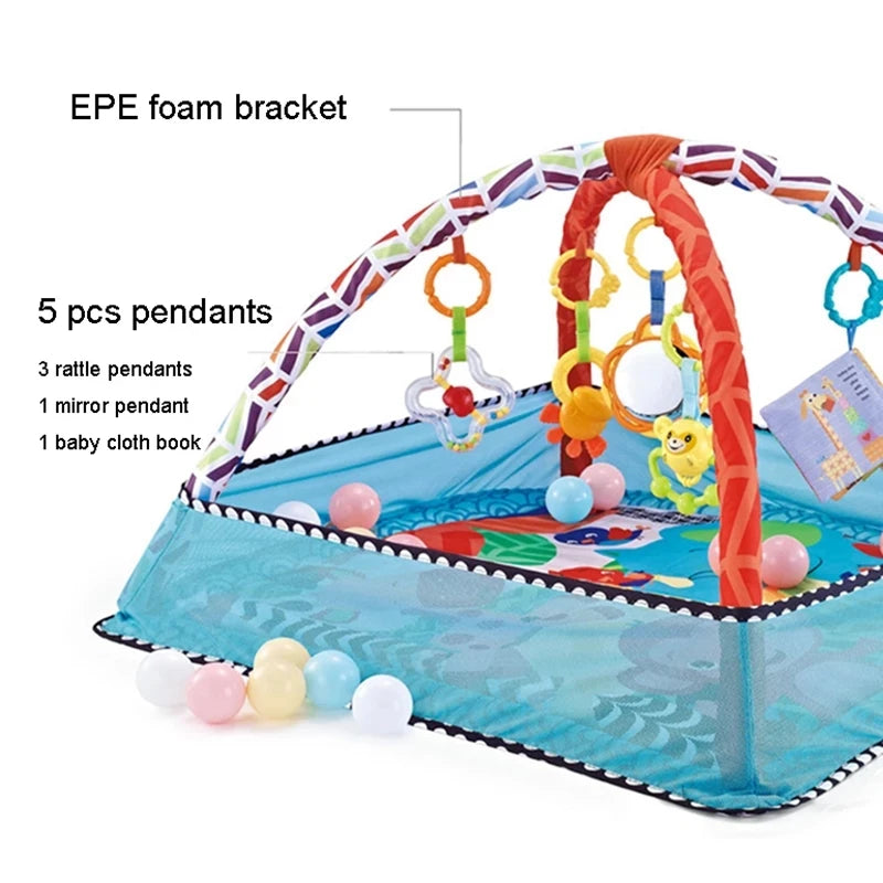Cadre de Fitness pour bébé, couverture de jeu rampant, tapis éducatif multifonctionnel, clôture, couverture rampante, tapis pour nourrissons, jouets d'éveil