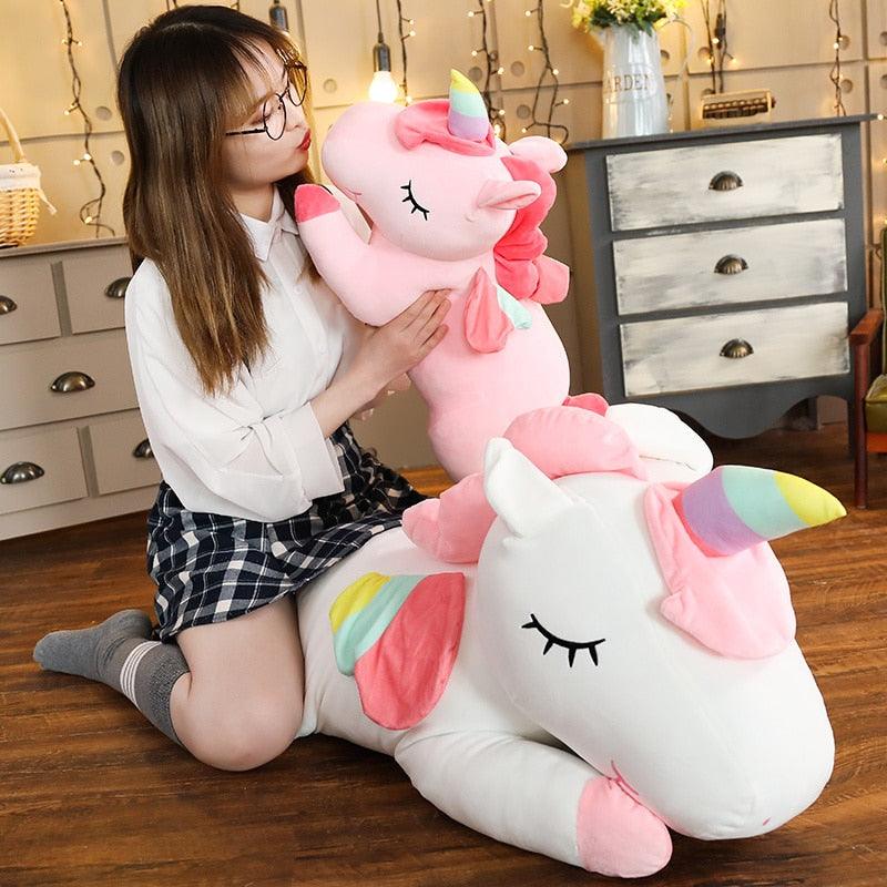 Unicorno gigante di peluche per bambini