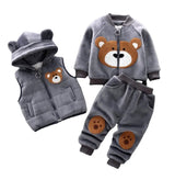 3-Piece Velvet Set for Boys and Girls