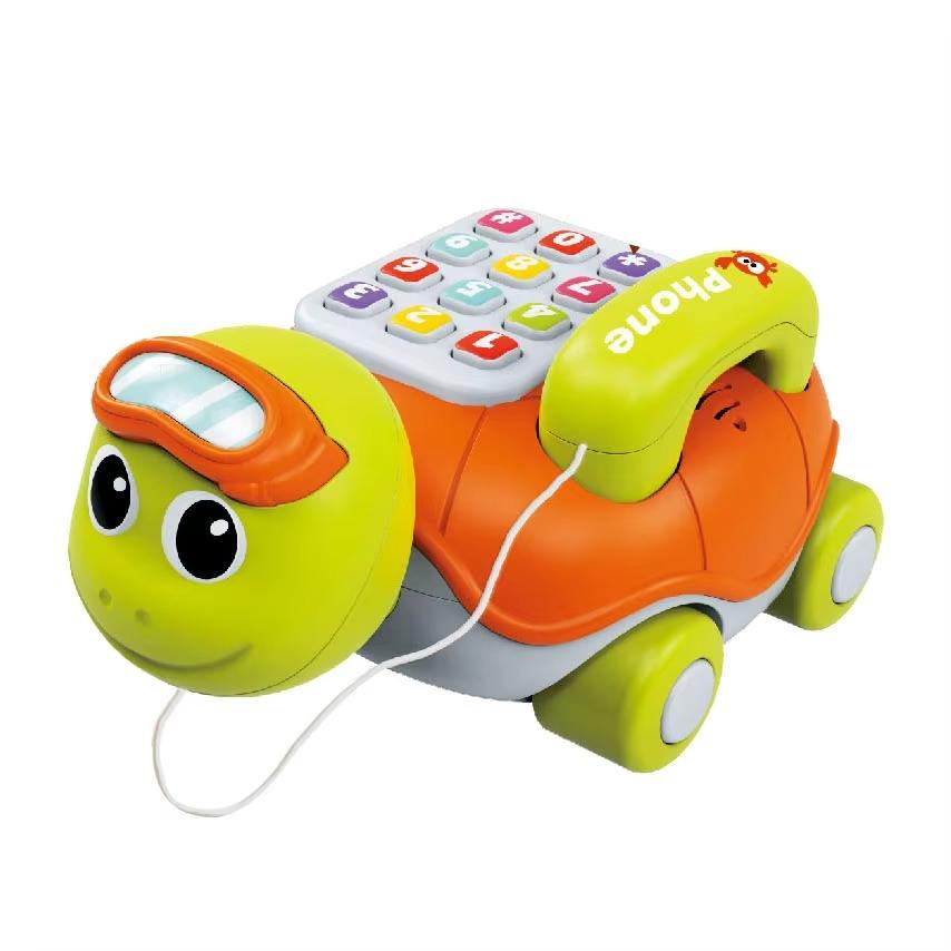 Tartaruga Musicale per Neonati con Telefono Interattivo