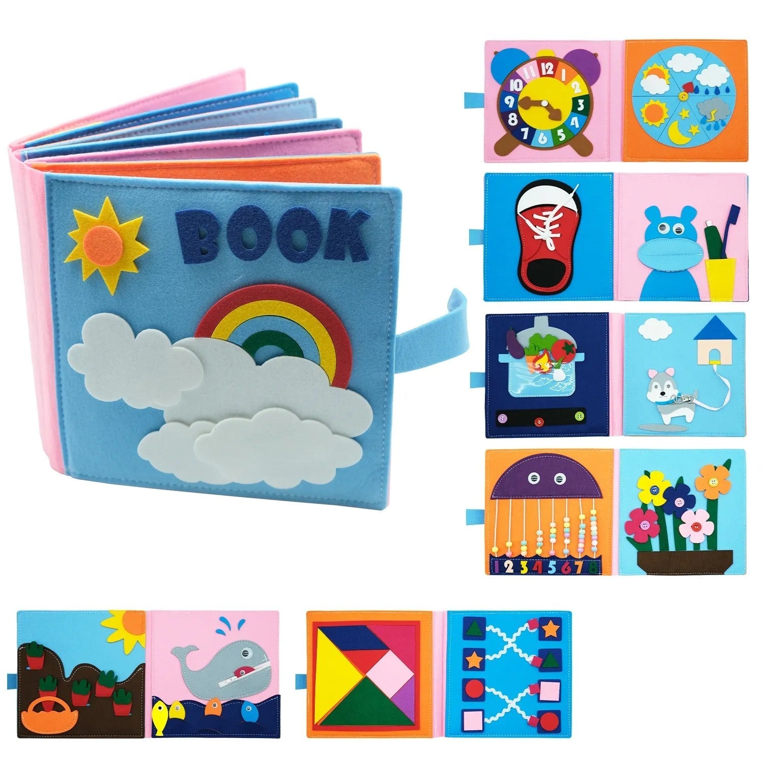 Quiet Book Montessori en Feutrine