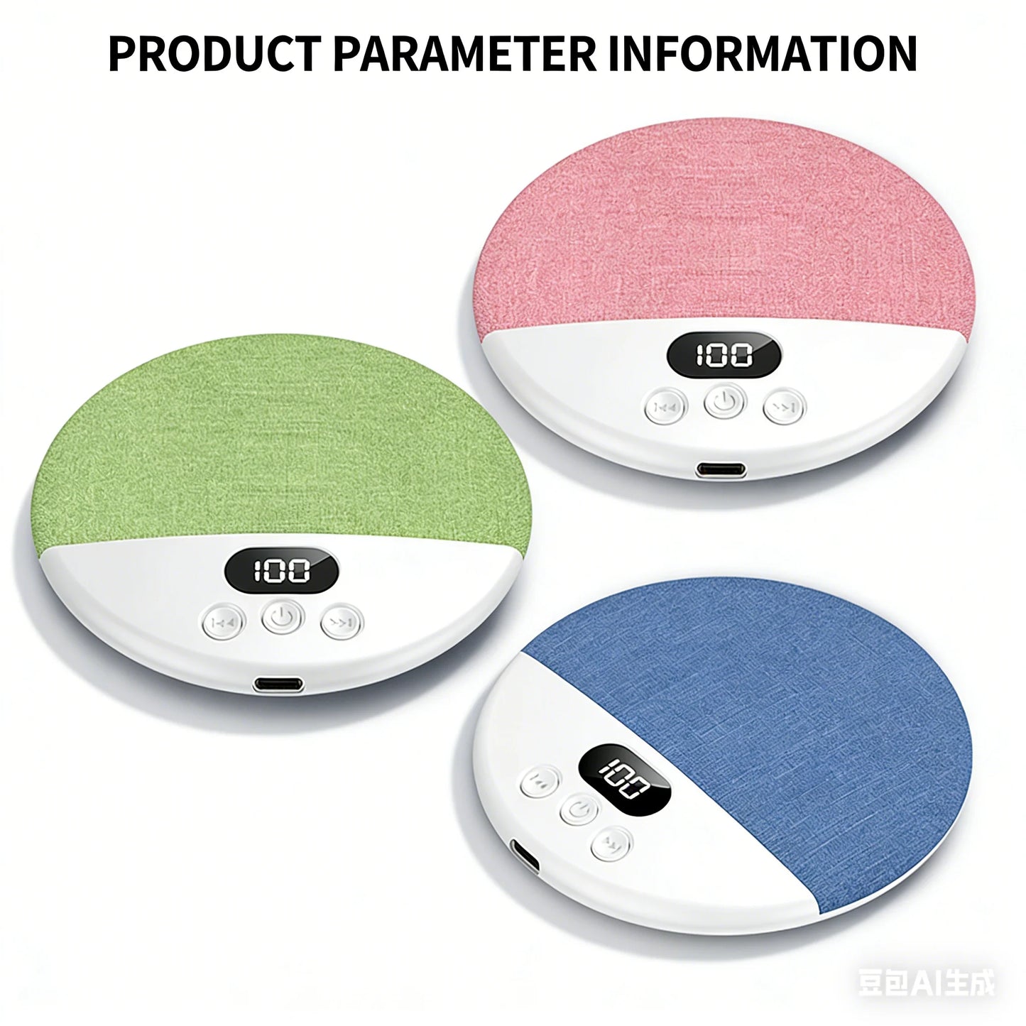 Oreiller haut-parleur à conduction osseuse – bruit blanc et musique douce, Bluetooth