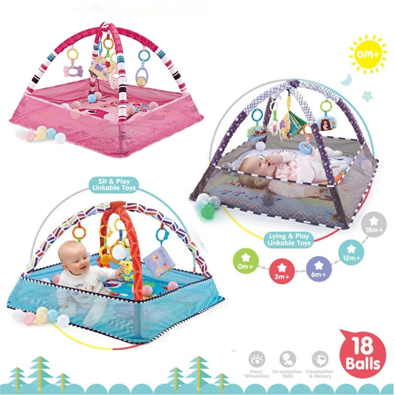 Cadre de Fitness pour bébé, couverture de jeu rampant, tapis éducatif multifonctionnel, clôture, couverture rampante, tapis pour nourrissons, jouets d'éveil